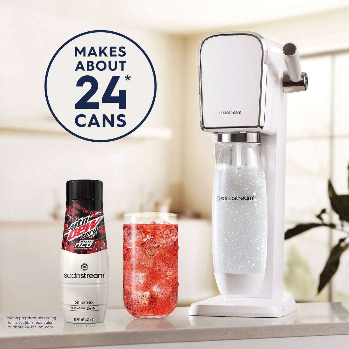 SodaStream - Mountain Dew Code Red Zero Drink Mix  4-Pack