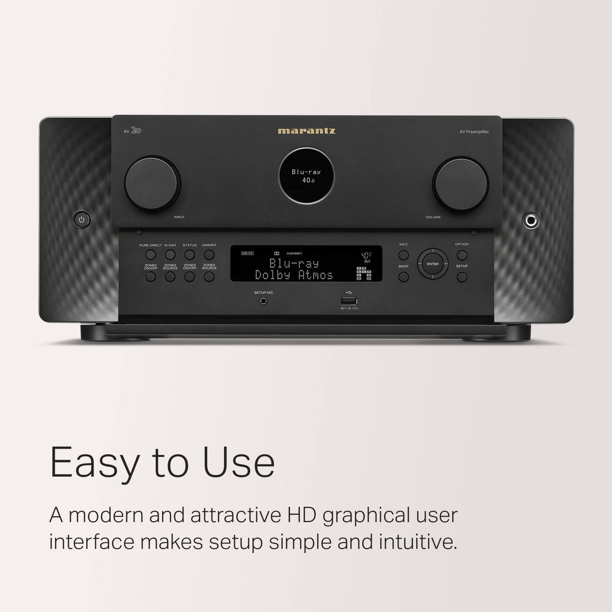 Marantz - AV 20 13.4-Ch Pre Amplifier - Black
