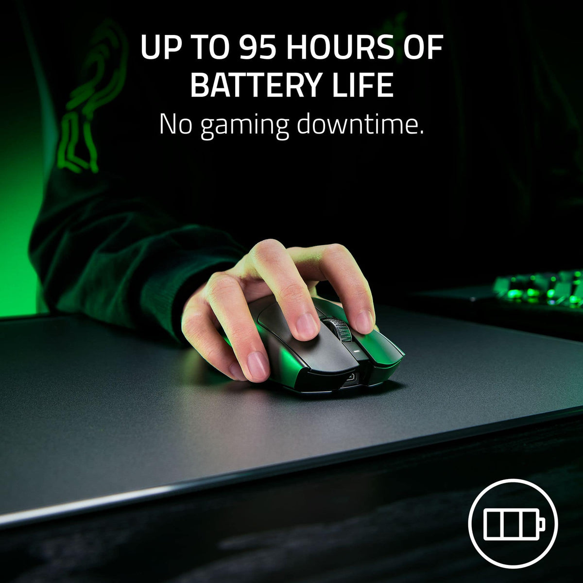 Razer - Viper V3 Pro SE - Ultra Lightweight Optical Gaming Mouse with 95 Hour Battery Life - 1k Polling Rate - Wireless - Black