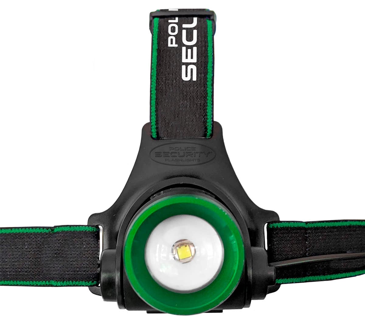 Police Security - Blackout-R Rechargeable Headlamp - Black/Green