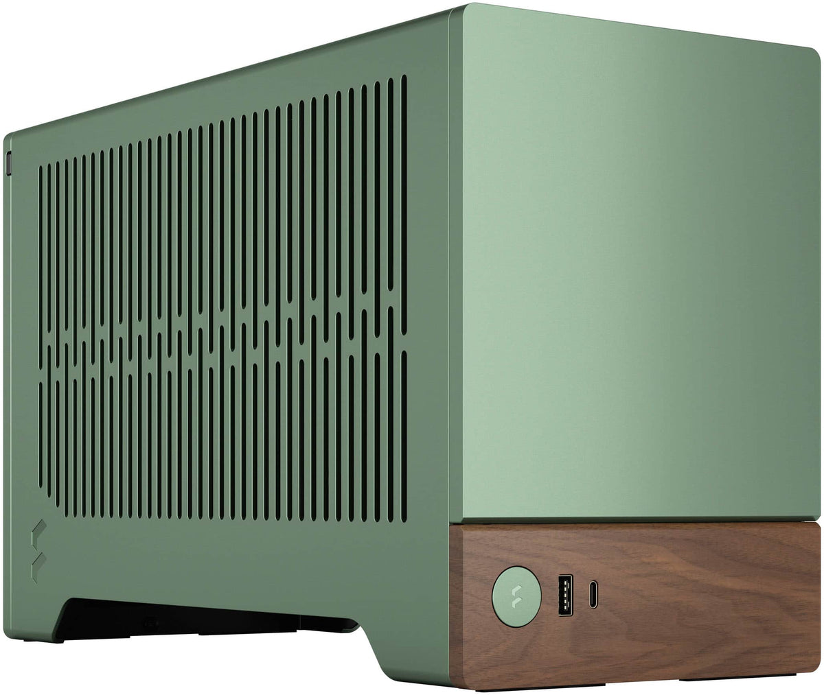 Fractal Design - Terra Jade Mini-ITX Small Form Factor PC Case with PCIe 4.0 Riser - Jade