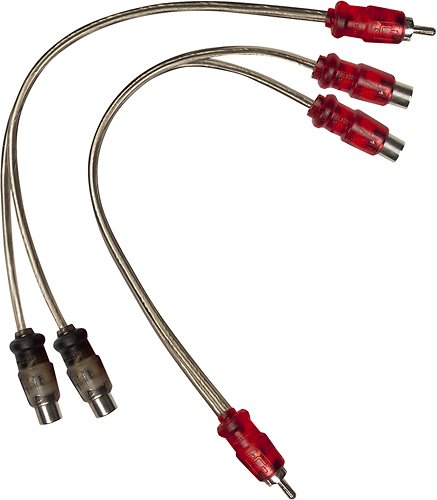 Metra - Female RCA Y Adaptors - (Pair) - Silver