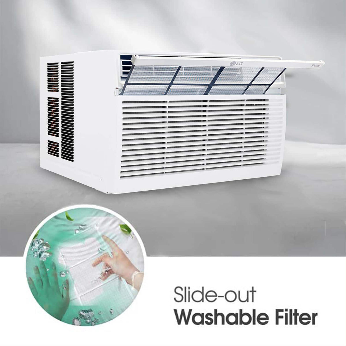 LG - 1,000 Sq. Ft. 18,000 BTU 230V Window Air Conditioner - White