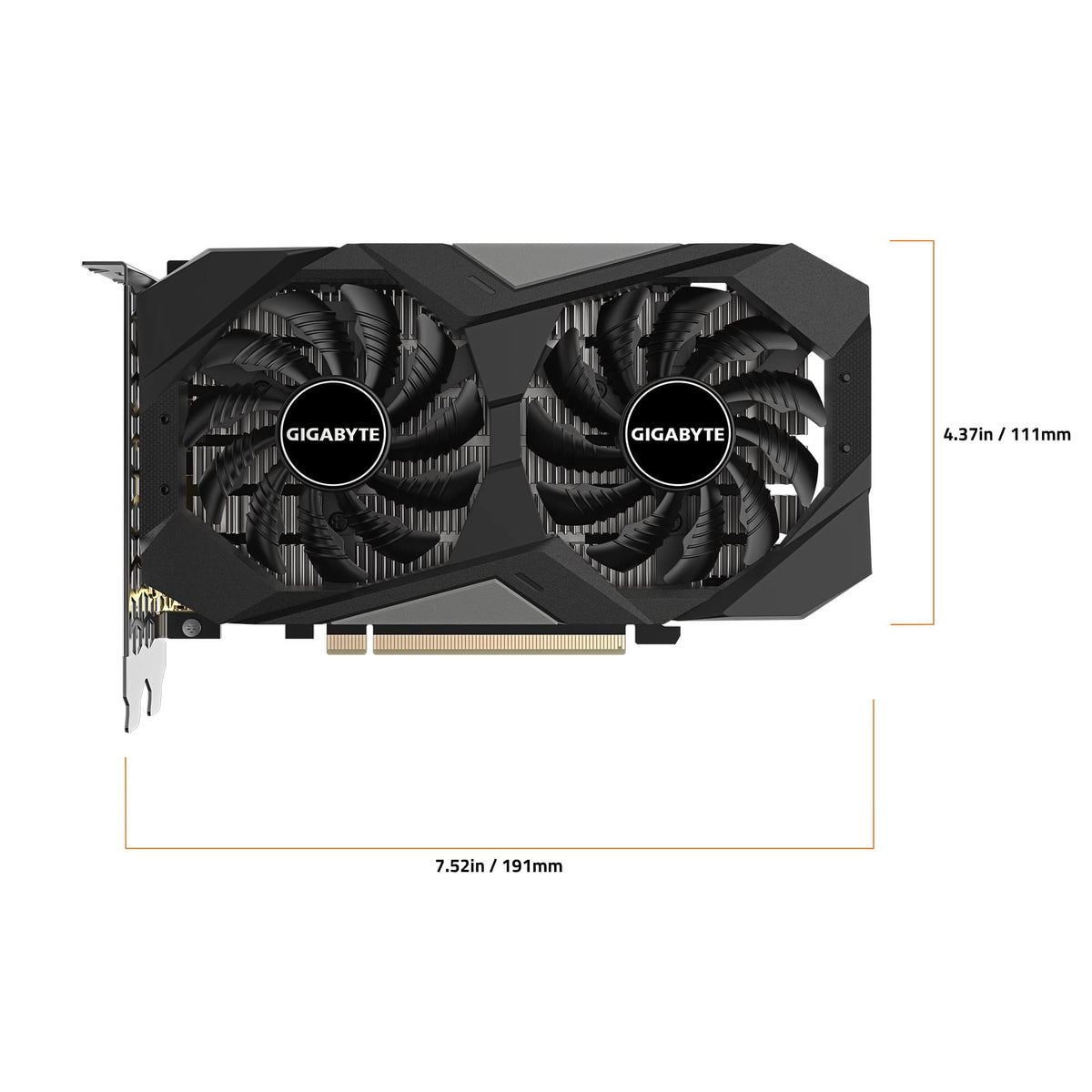 GIGABYTE - NVIDIA GeForce RTX 3050 WINDFORCE OC V2 6GB GDDR6 PCI Express 4.0 Graphics Card - Black