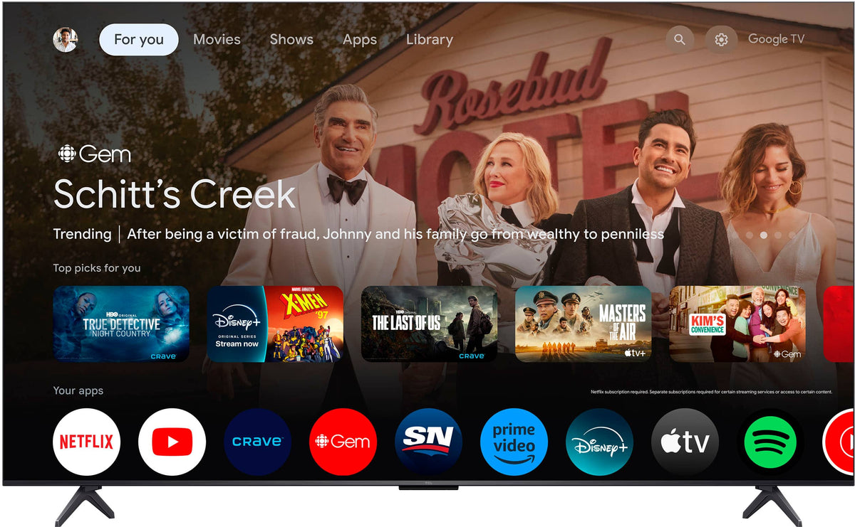 TCL - 65" Class QM6K Series 4K UHD HDR QD Mini LED Smart TV with Google TV (2025)