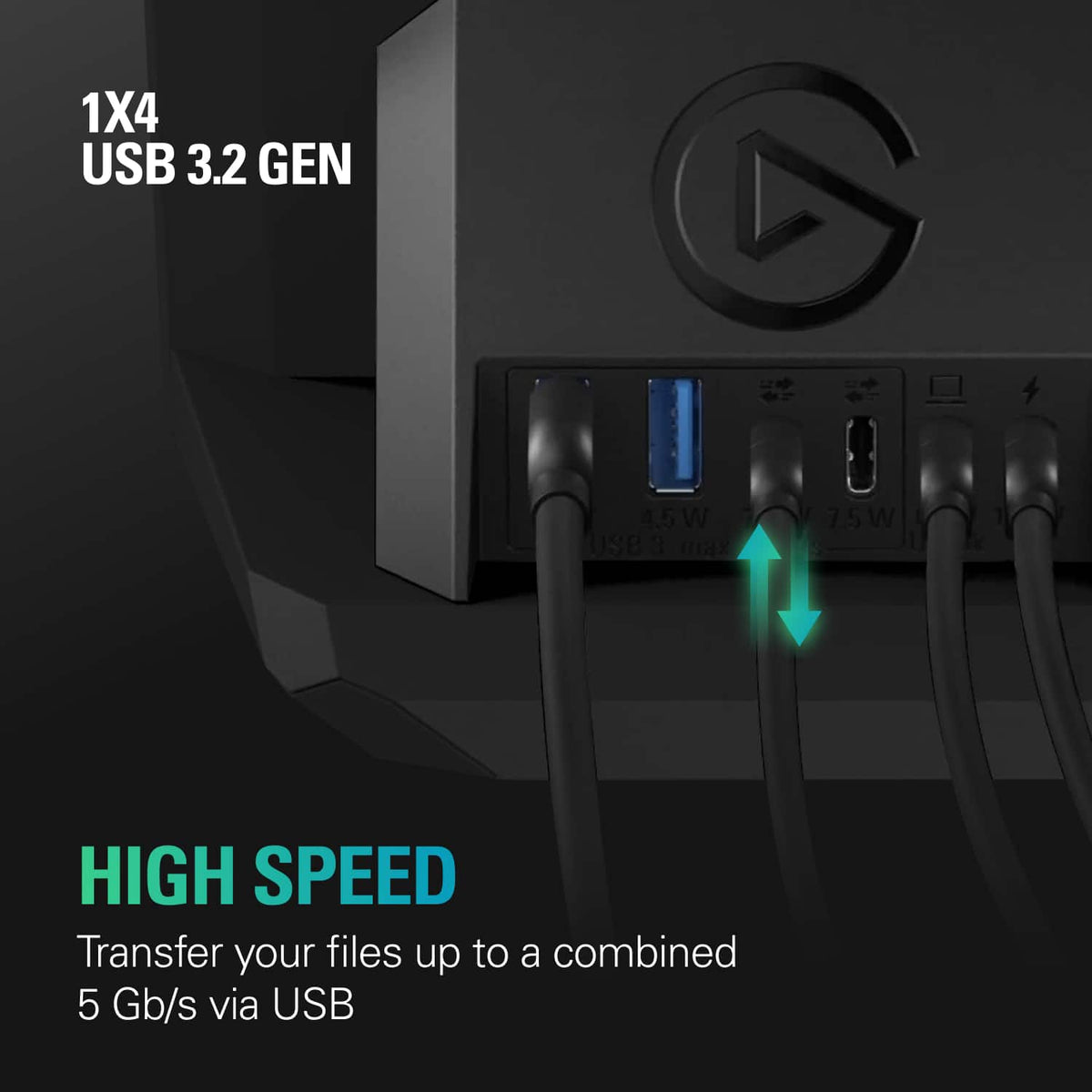 Elgato - USB Hub - For Stream Deck+ USB Microphone Interface and Customizable Audio Mixer - Black