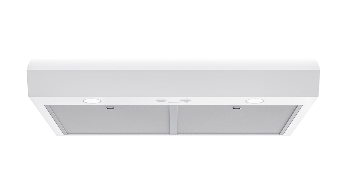 Broan - 30 inches - Convertible - Under cabinet Range Hood - White