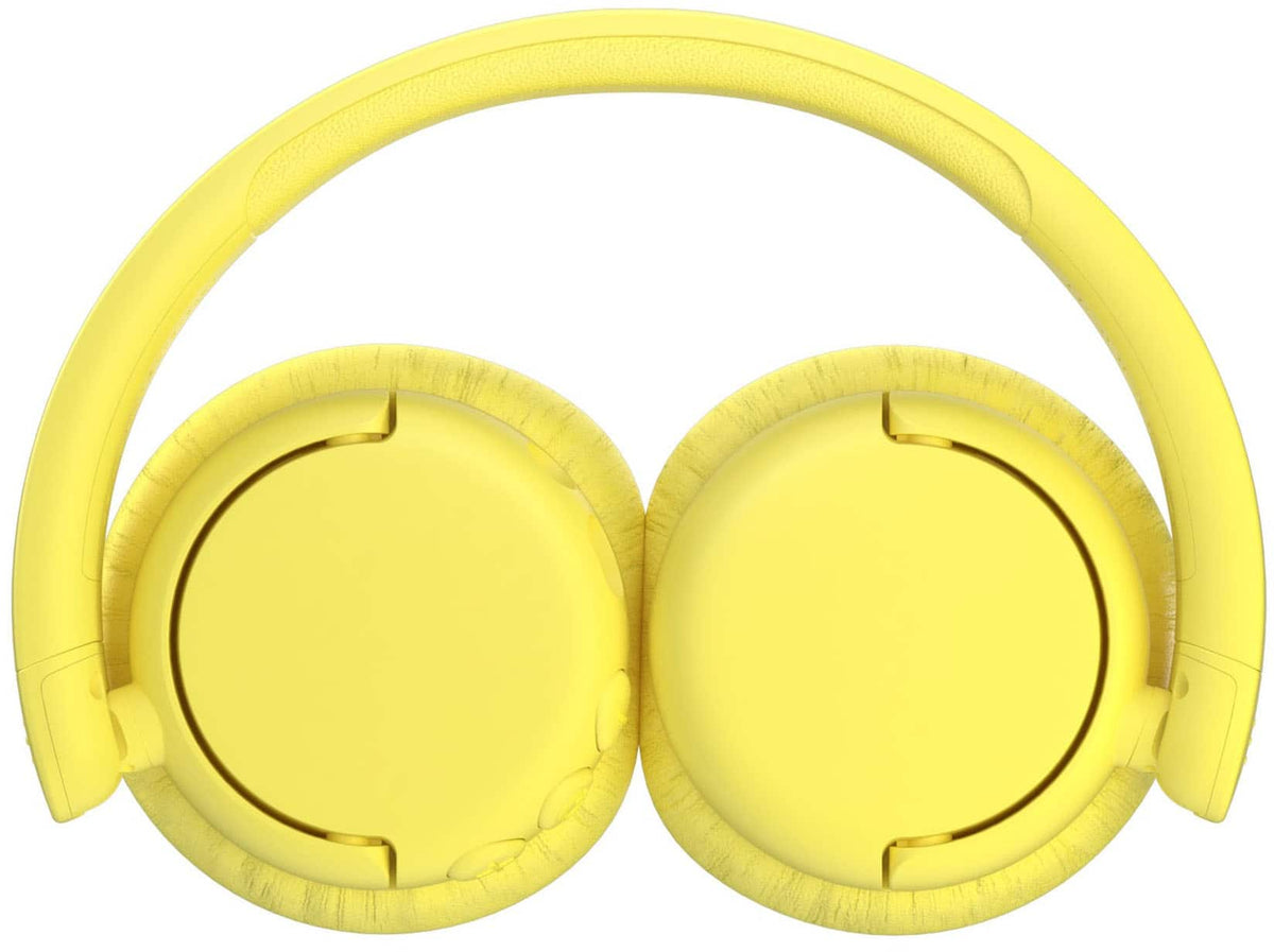 Made for Amazon BuddyPhones EcoTime Wireless SafeAudio Over-the-Ear Youth Headset, Bluetooth (Ages 6+) - Yellow