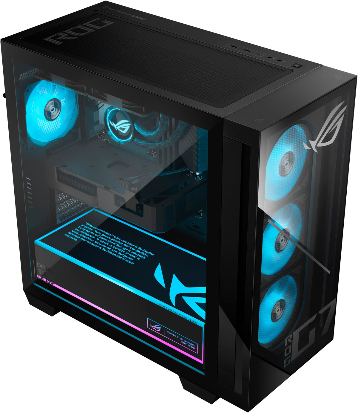 ASUS - ROG G700 Gaming Desktop - Intel Core Ultra 7 265KF (2024) - 32GB Memory - NVIDIA GeForce RTX 5070 12GB - 2TB Storage - Black