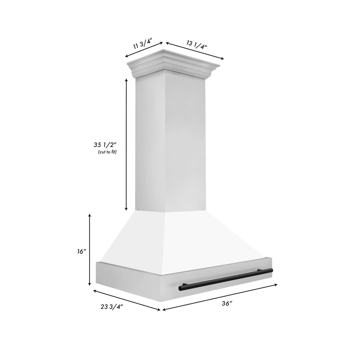ZLINE Autograph Edition - 36 inches - Externally Vented - Wall Range Hood - Stainless Steel