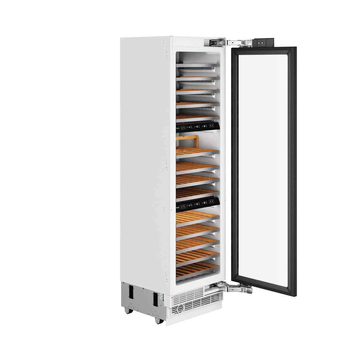 Thor Kitchen - 100 Bottle Tri-Zone Built-In Wine Cooler Panel Ready - Custom Panel Ready