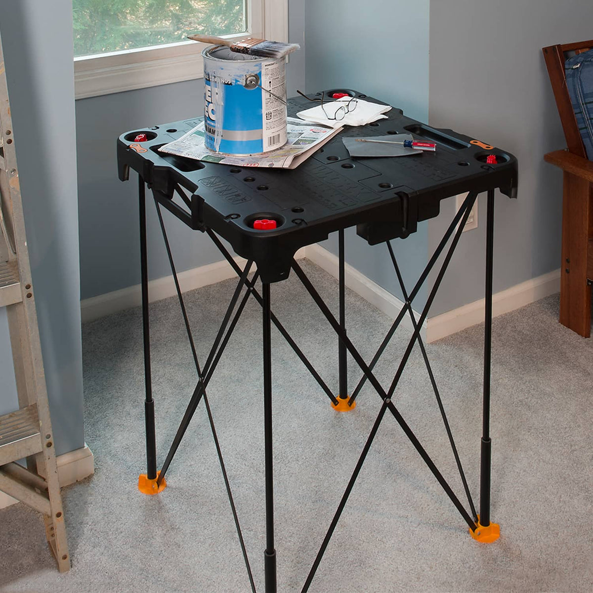 WORX - Sidekick Portable Work Table - Black