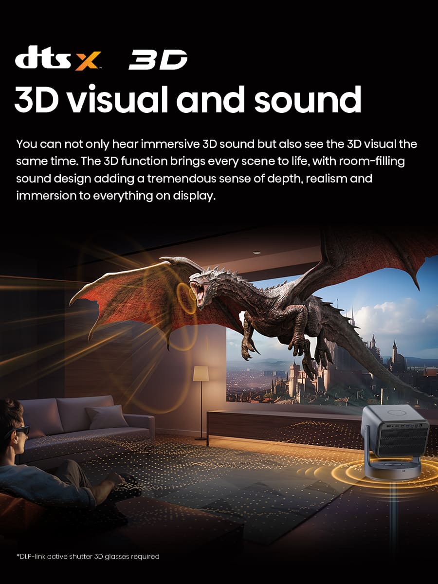 Hisense - C2 Ultra Triple Laser 4K Smart Projector, 65"-300", 3000 ANSI Lumens, IMAX Enhanced, Designed for XBOX, JBL Speaker - Silver