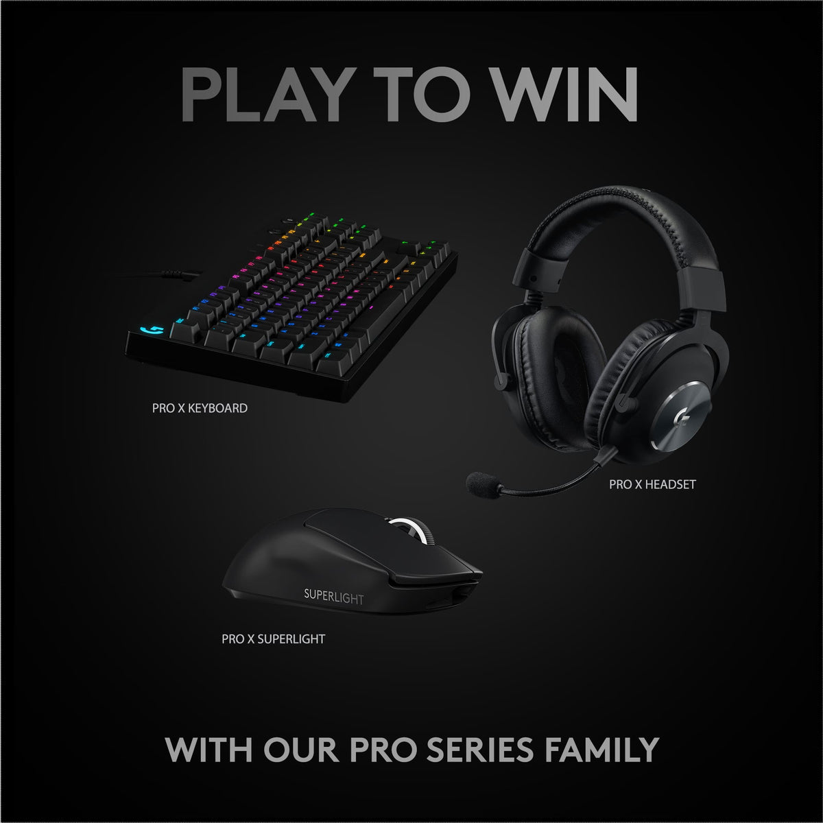 Logitech - PRO X SUPERLIGHT Lightweight Wireless Optical Gaming Mouse with HERO 25K Sensor - Wireless - Black