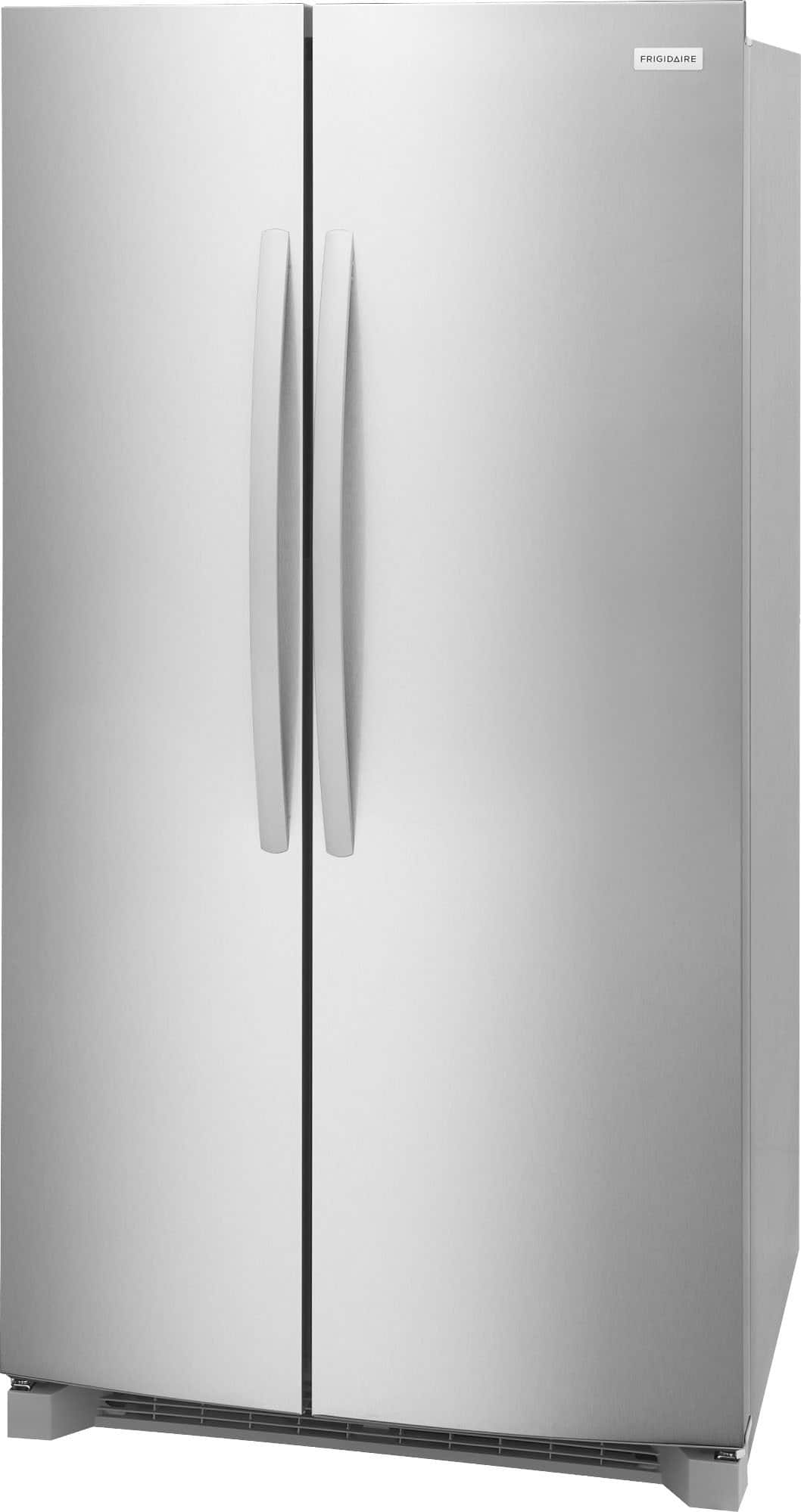 Frigidaire - 36 in. Wide 26 Cu. Ft. Standard Depth Side-by-Side Refrigerator with CrispSeal Crispers - Smudge Proof Stainless Steel
