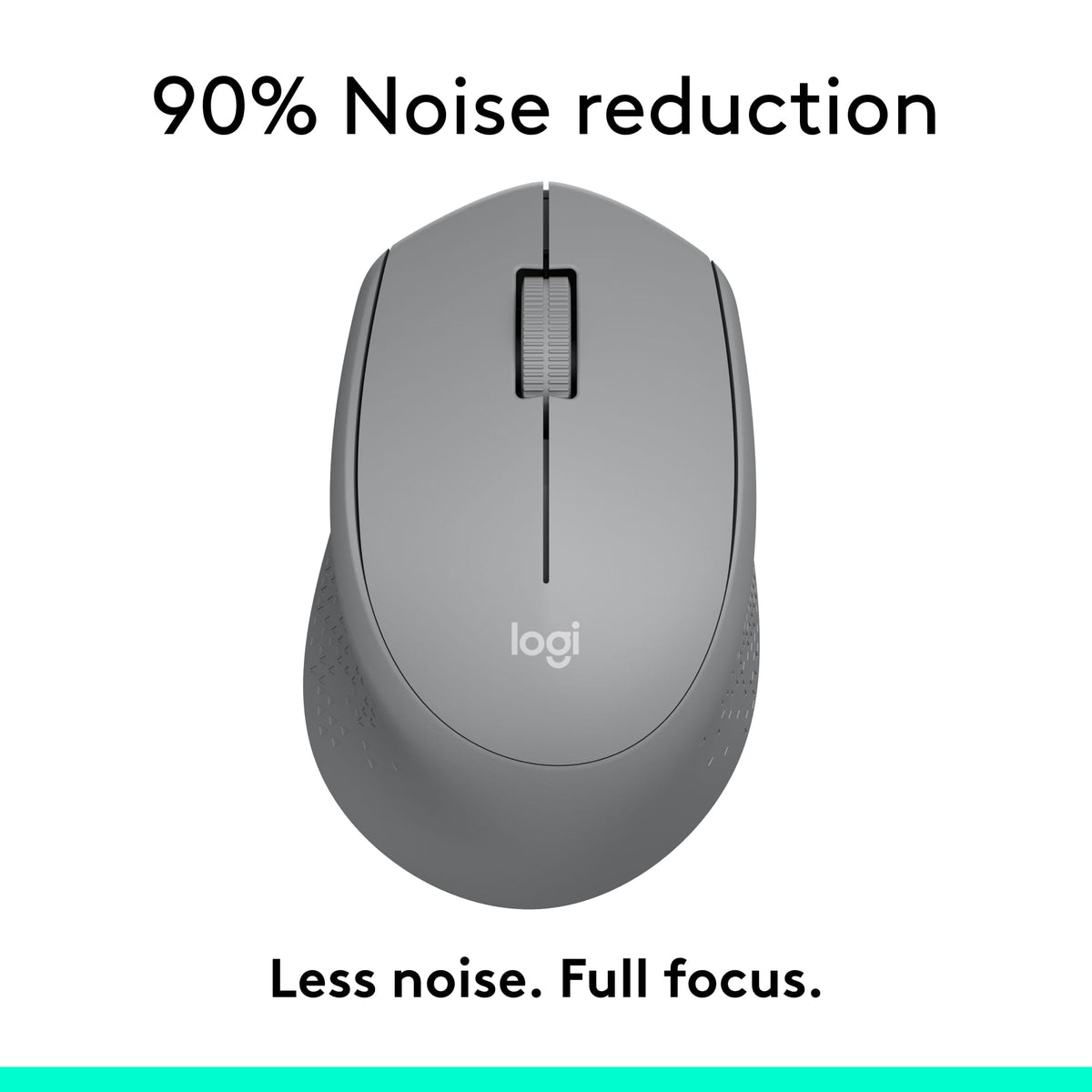 Logitech - M330 SILENT Wireless Optical Mouse with Quiet Clicks - Wireless - Gray