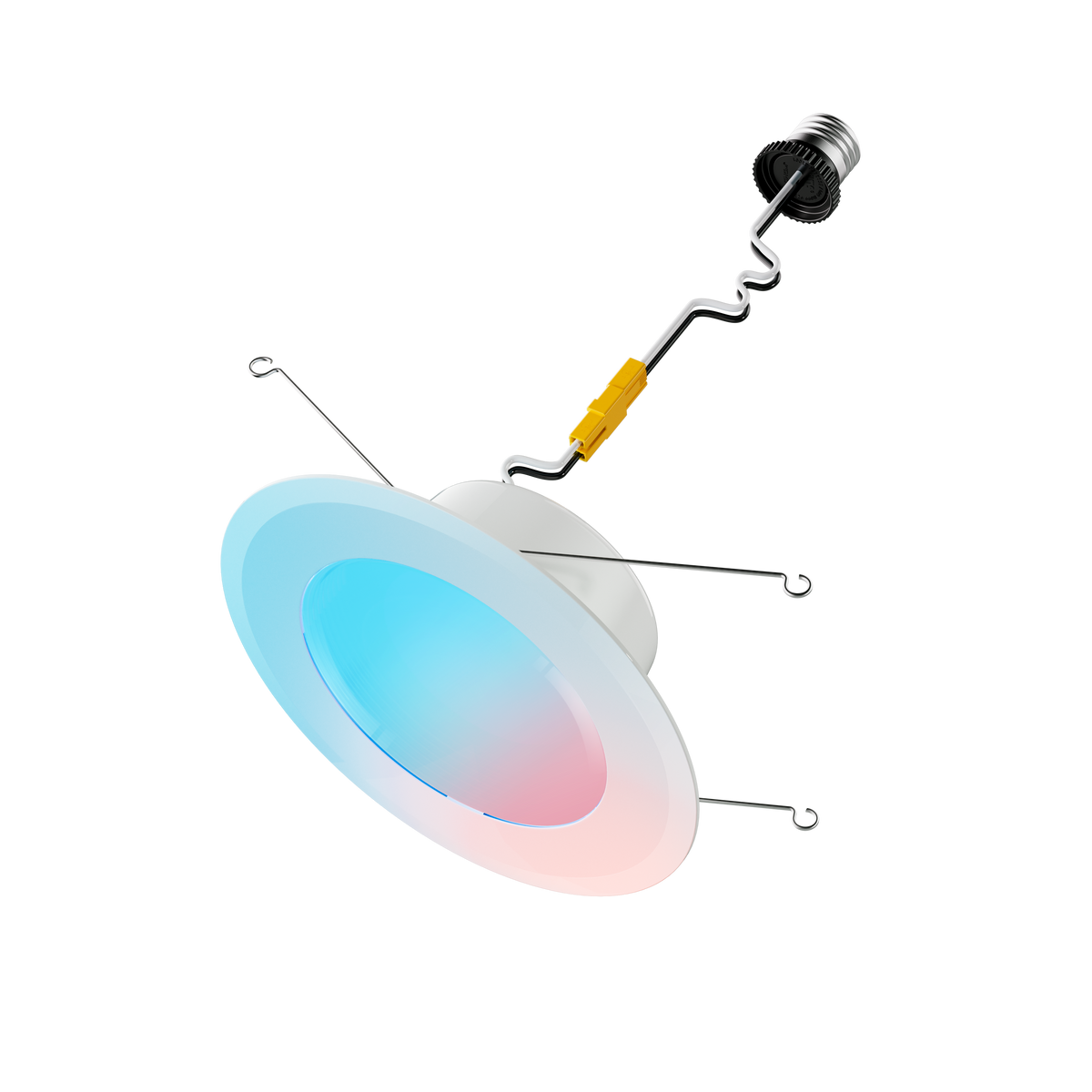 Cync - Reveal Smart LED Recessed Downlights, Color Changing, 6in, 1pk - Full Color