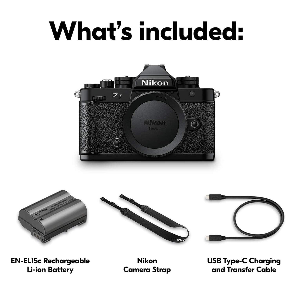 Nikon - Z f 4K Video Mirrorless Camera (Body Only) - Black