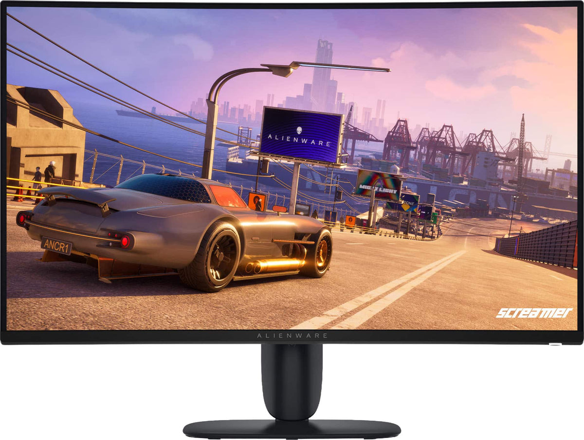 Alienware - 32" QHD 240Hz 1ms FreeSync Premium Curved Gaming Monitor with HDR (HDMI, DisplayPort) - Black