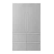SKS - Transitional Series Panel Kit For 48-Inch French Door Refrigerator - Satin Stainless Steel