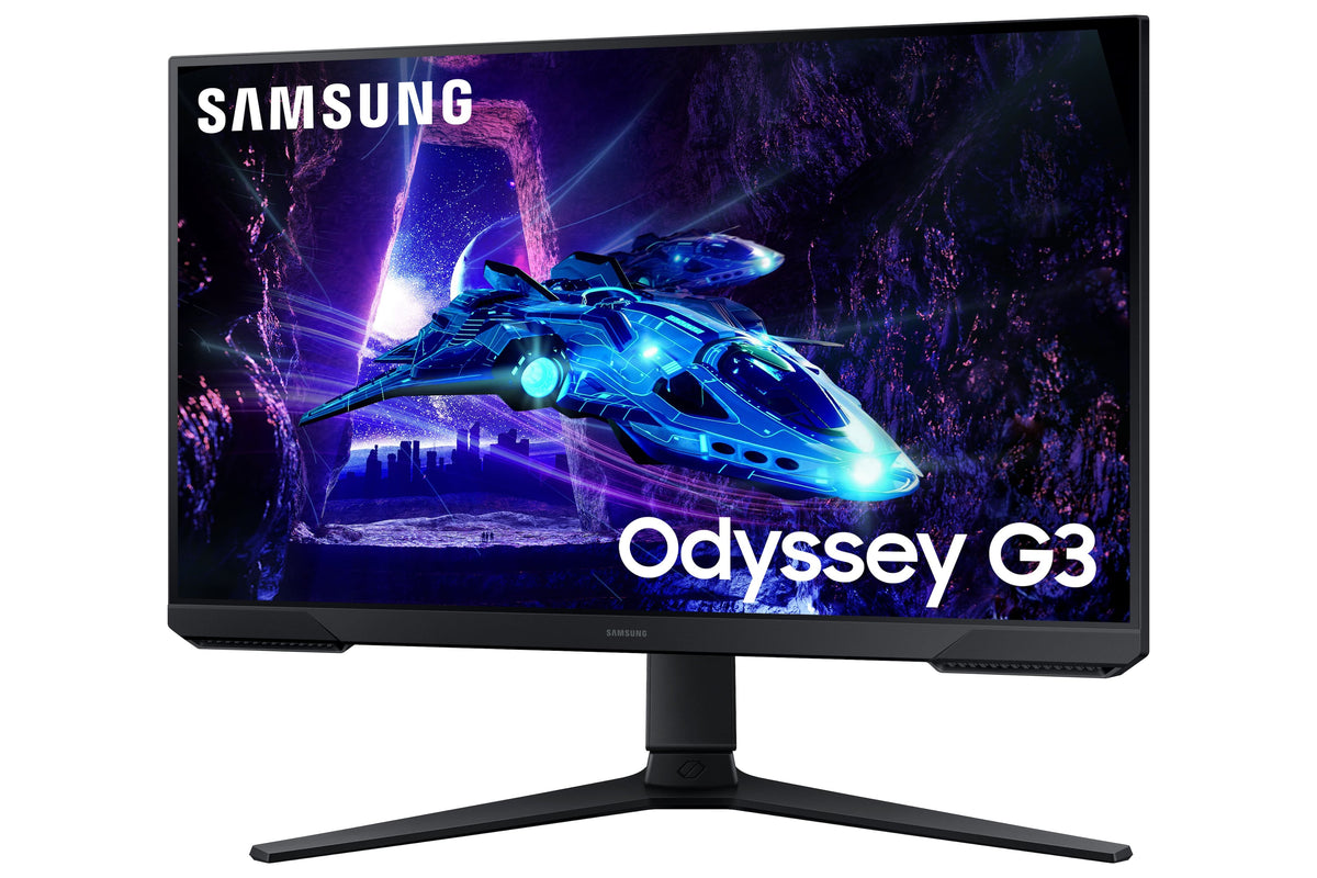 Samsung - Odyssey G30D 24" LED FHD AMD FreeSync Premium 180Hz 1ms Gaming Monitor (DisplayPort, HDMI) - Black