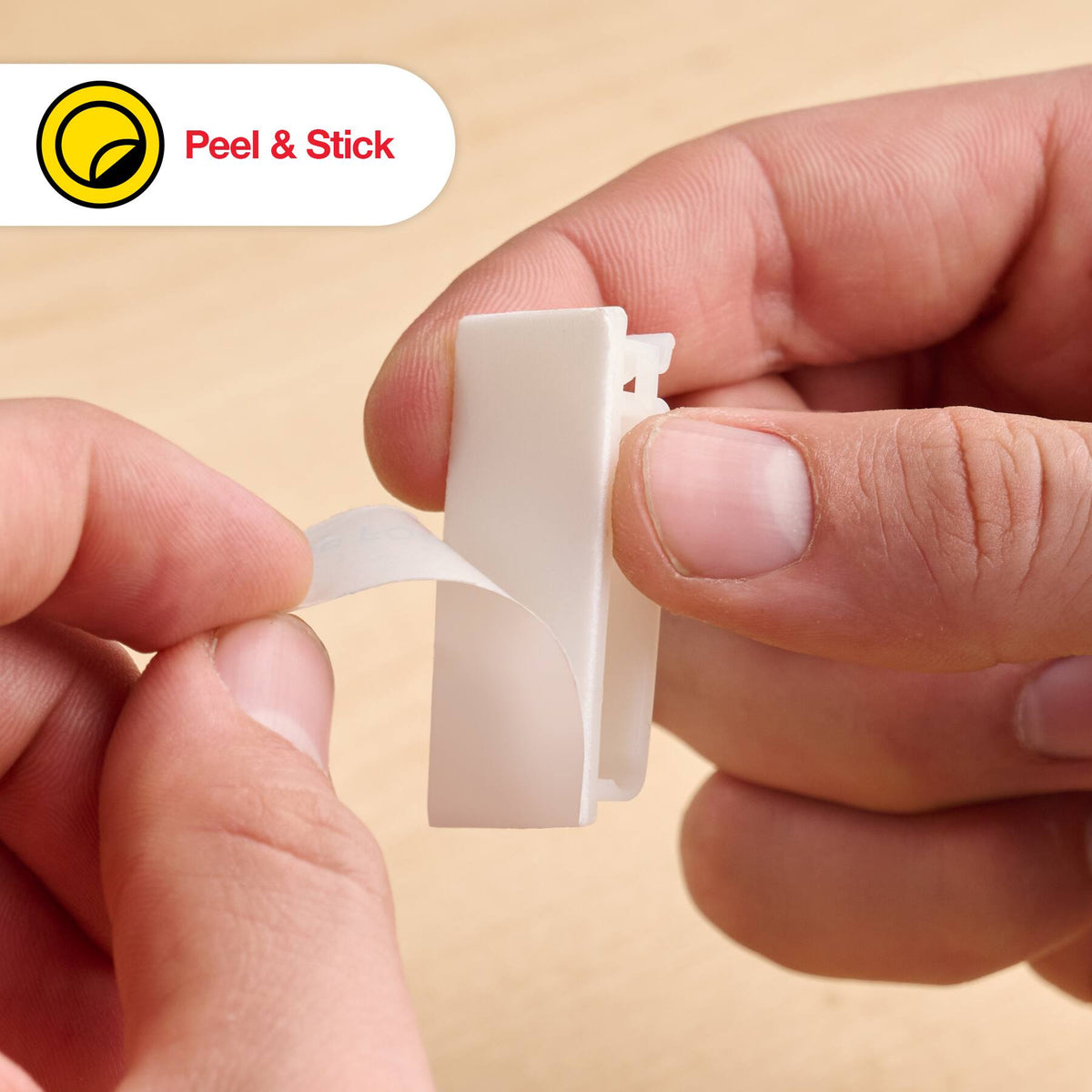 Wrap-It Storage - Cable Guides - Medium (10-Pack) Adhesive Backed Cable and Wire Clips - White