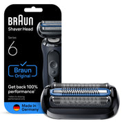 Braun - Series 6 Electric Shaver 64B Replacement Head, Compatible with 60, 61, 62, and 63 Generation Shavers - Black