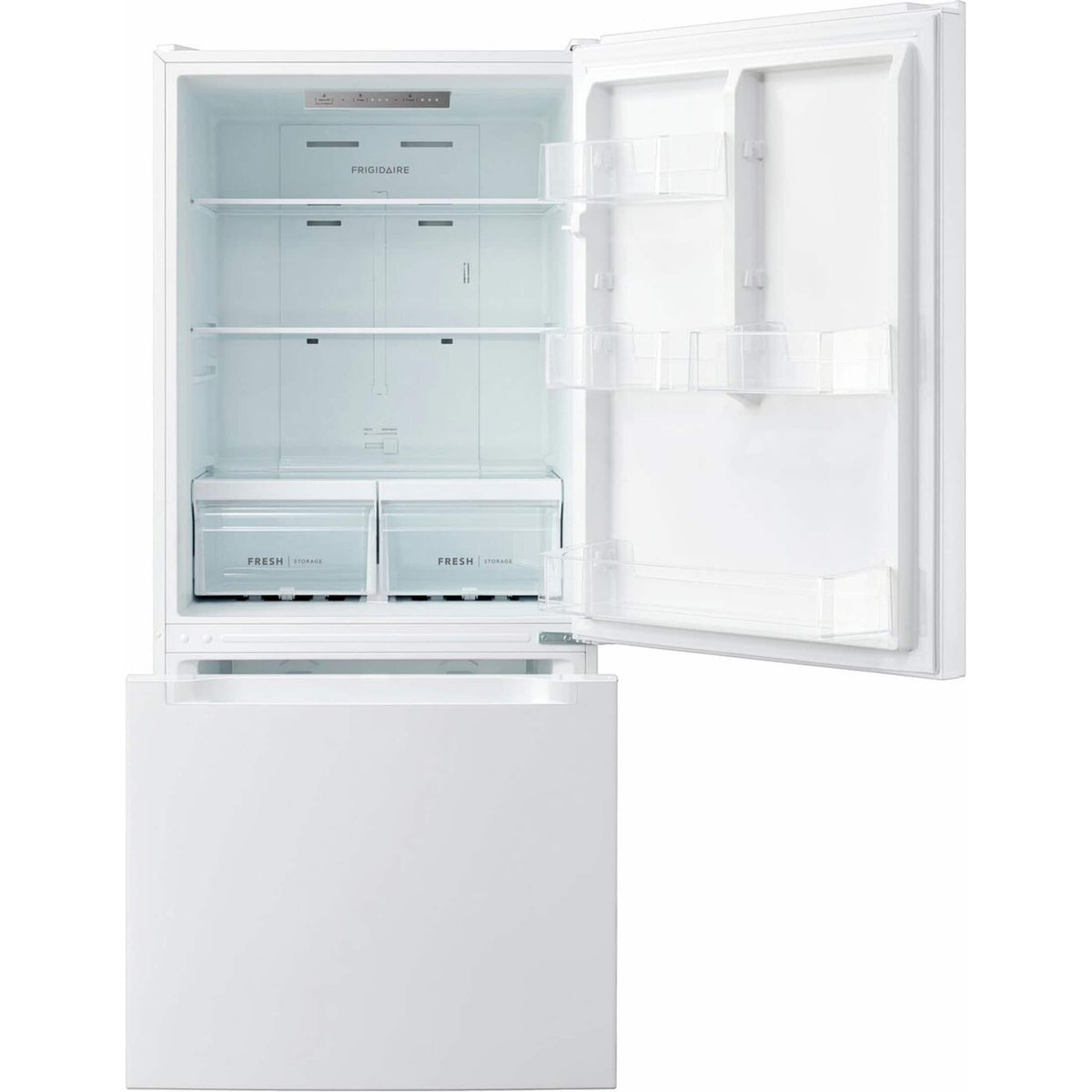 Frigidaire - 19 Cu. Ft. Standard-Depth Bottom Freezer Refrigerator - White