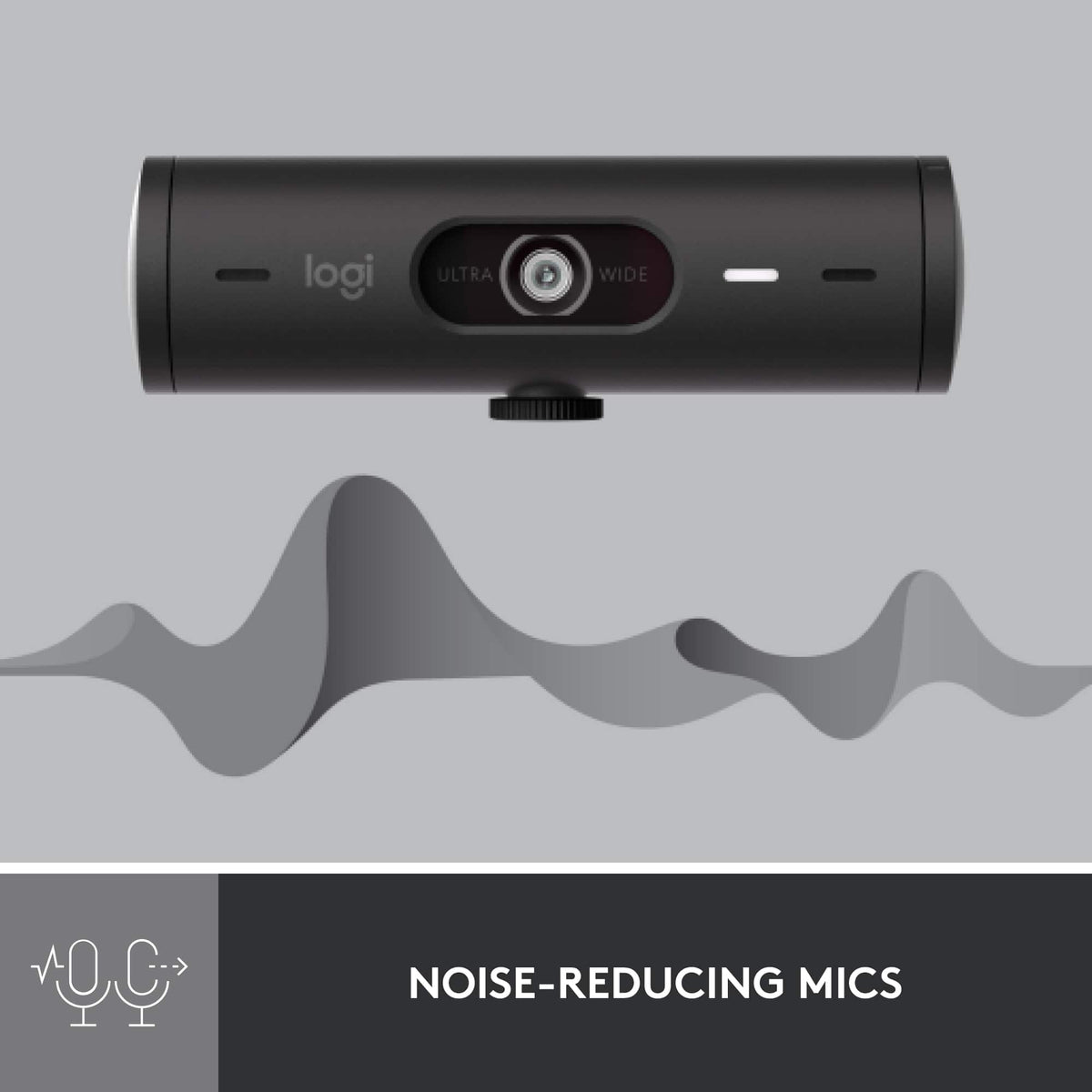 Logitech - Brio 500 1920x1080p Webcam with Privacy Cover - Graphite