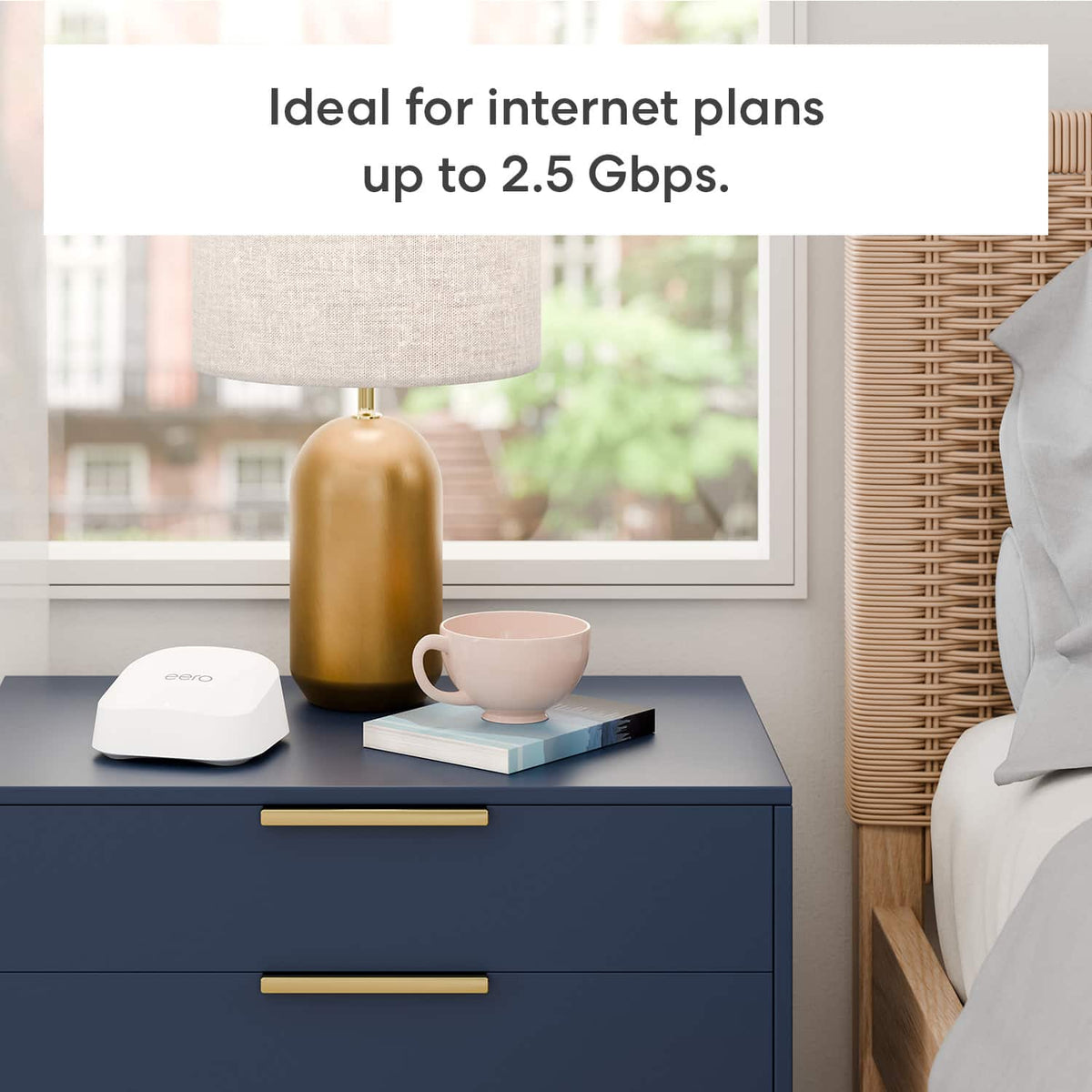eero - 7 Dual-band Mesh Wi-Fi 7 Router (1-pack) - White