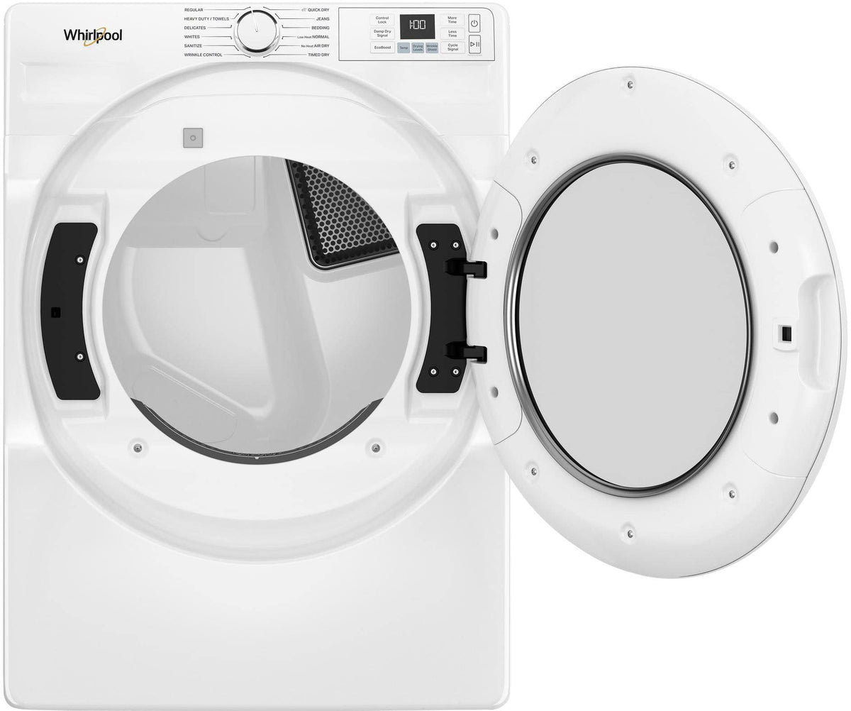 Whirlpool - 7.4 Cu. Ft. Stackable Electric Dryer with Quick Dry - White
