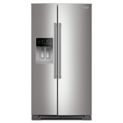 Maytag - 36 in. Wide 29 cu. ft. Side-by-Side Built-in Refrigerator with Arctic Blue Interior - Stainless Steel