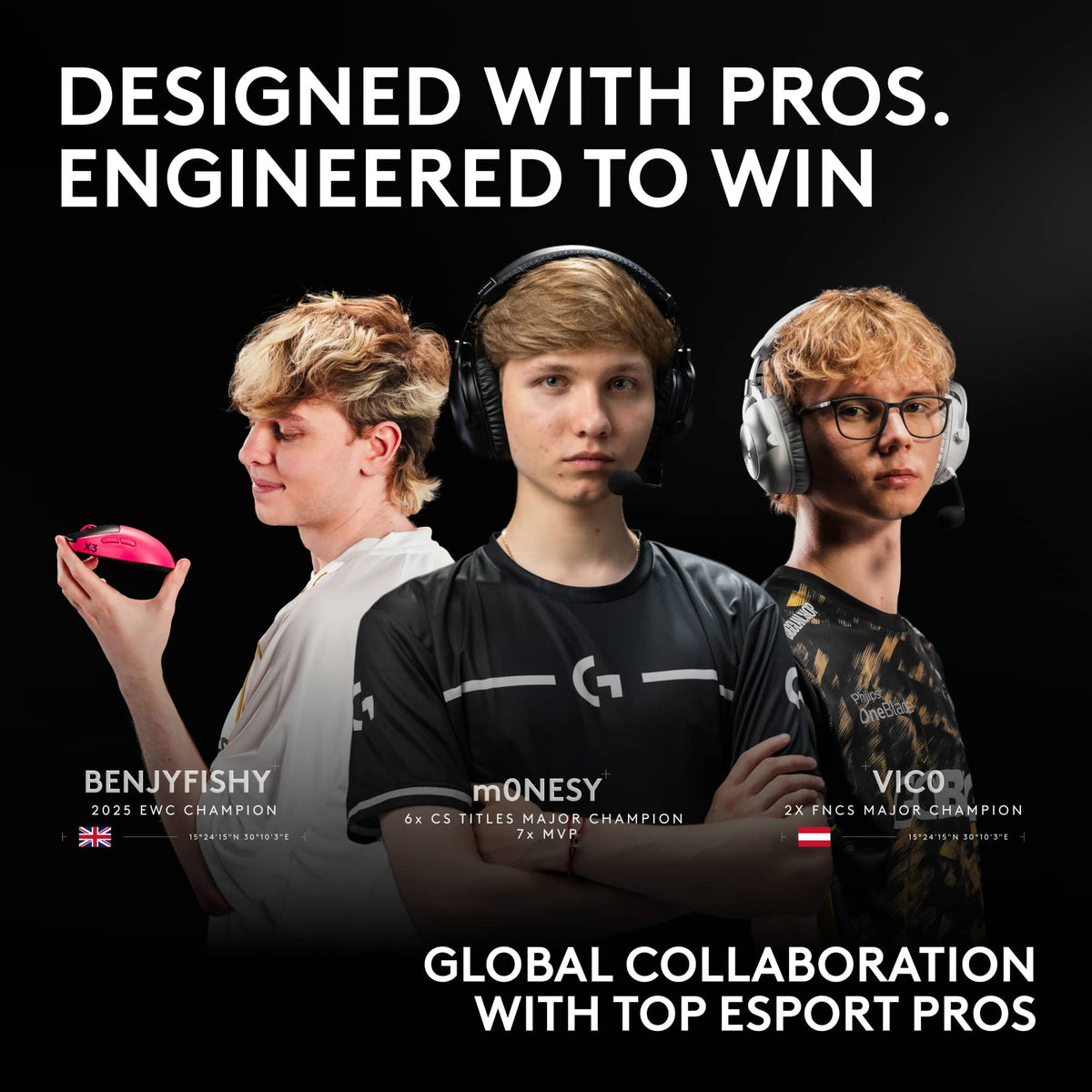 Logitech - G PRO X3 SUPERSTRIKE Wireless Gaming Mouse, Ultra-Lightweight with Programmable Buttons for PC, Mac - Wireless - Pink Magenta