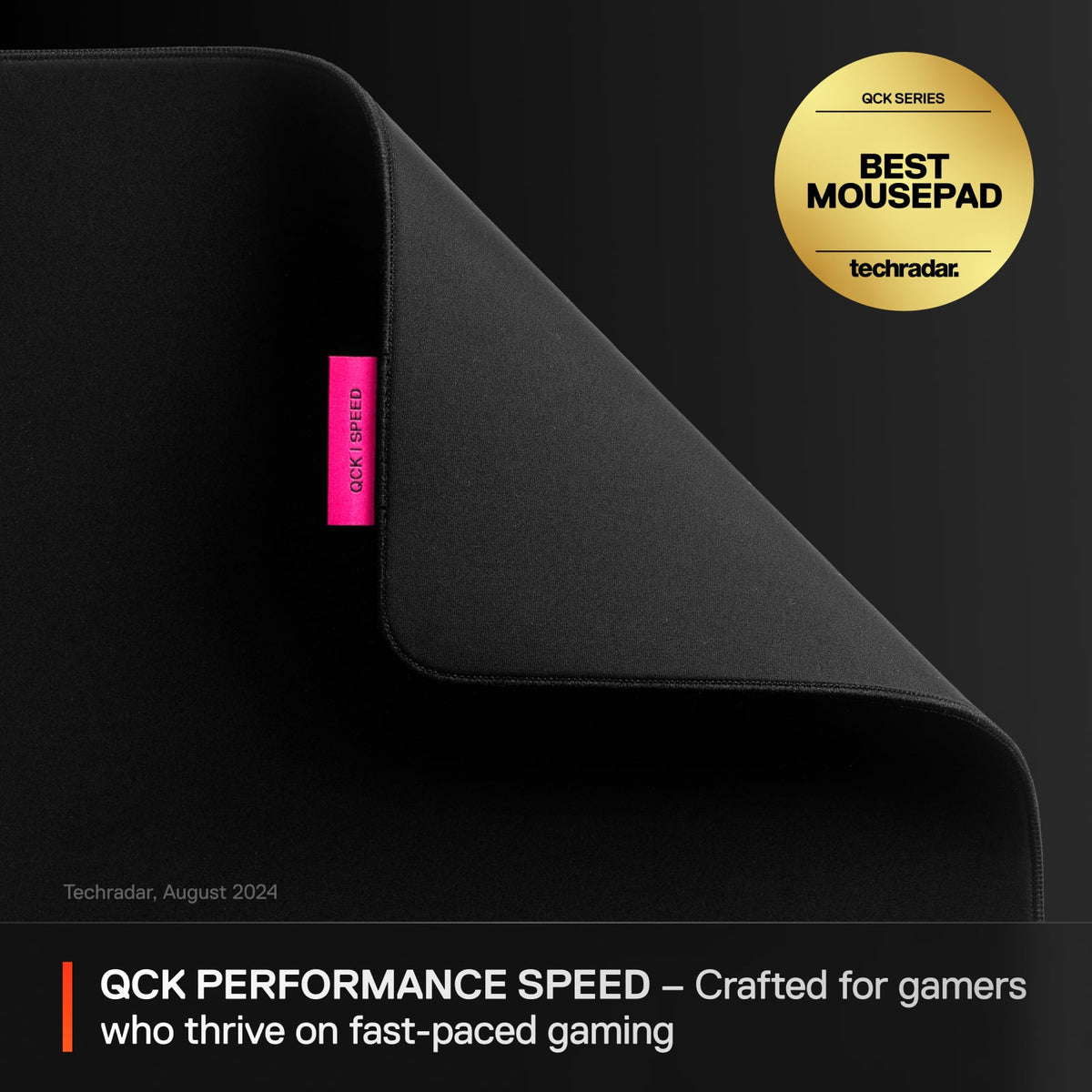 SteelSeries - QcK Performance Gaming Mouse Pad XL - Speed - Black