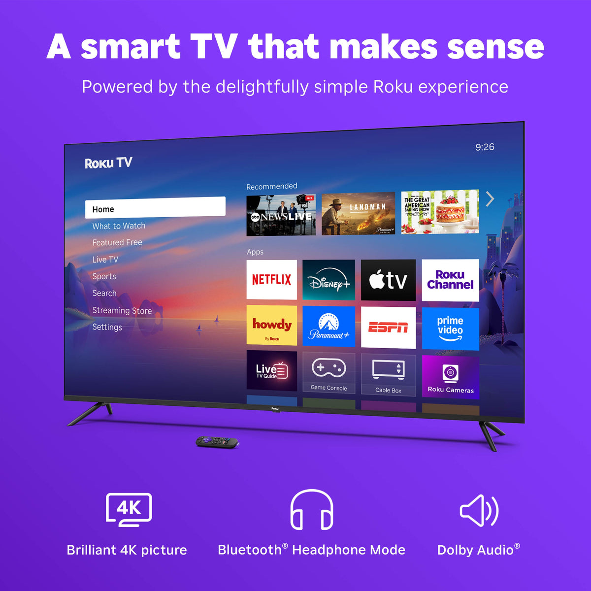 Roku - 75" Class Select Series 4K LED Smart RokuTV