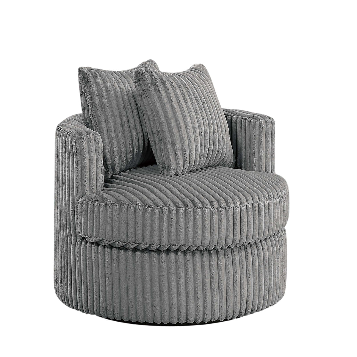 Sillón decorativo giratorio tapizado para sala de estar