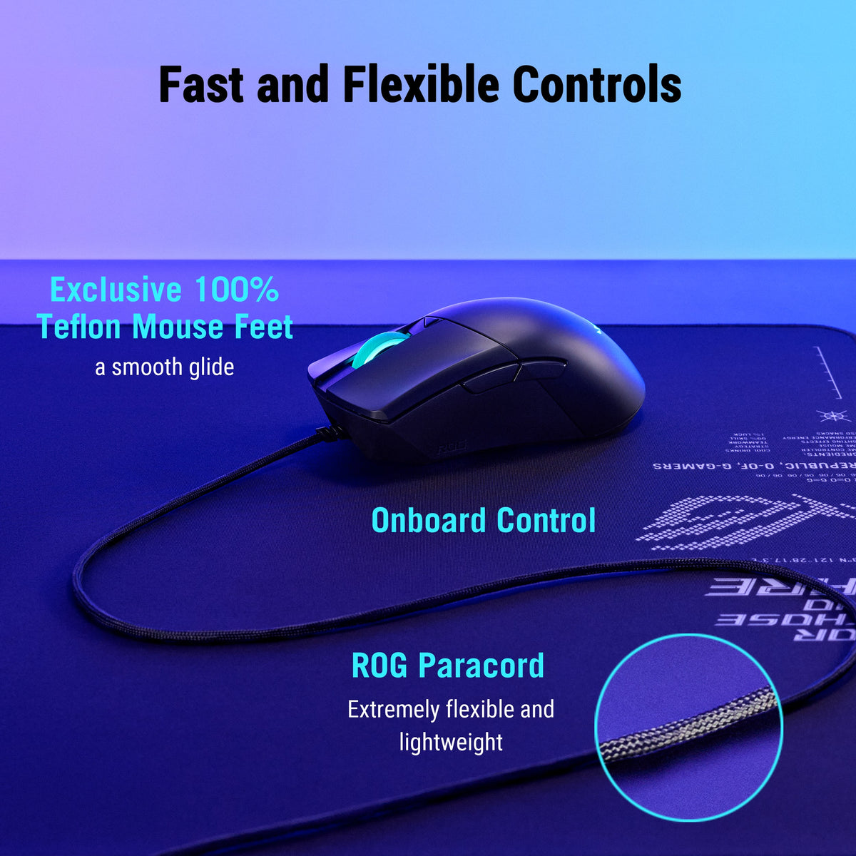 ASUS - ROG Gladius III Core Lightweight Optical Ergonomic Gaming Mouse - Wired - Black