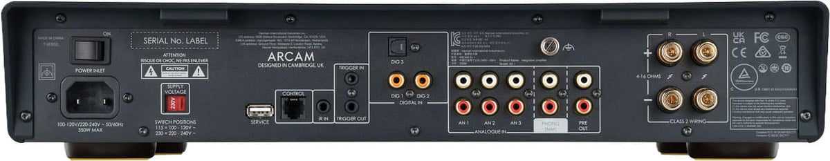 Arcam - A5+ 50W 2ch Class AB Integrated Amplifier - Black