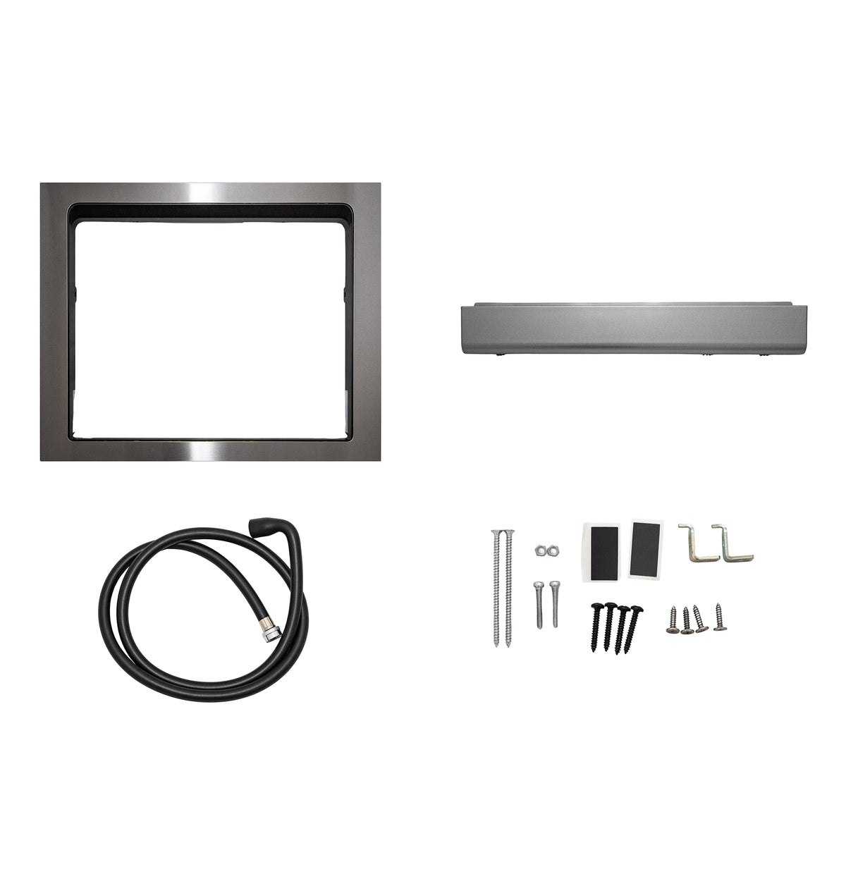 GE Profile - Optional Built-In Trim Kit for Compact Dishwasher PZF560HGWBB - Stainless Steel