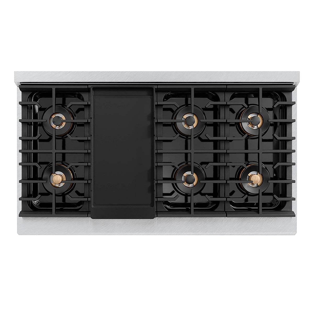 ZLINE - 48 in. Wide 8 Burner 6.7 cu. ft. Freestanding Paramount Dual Fuel DuoPro Range with Dual Ovens - Black Matte