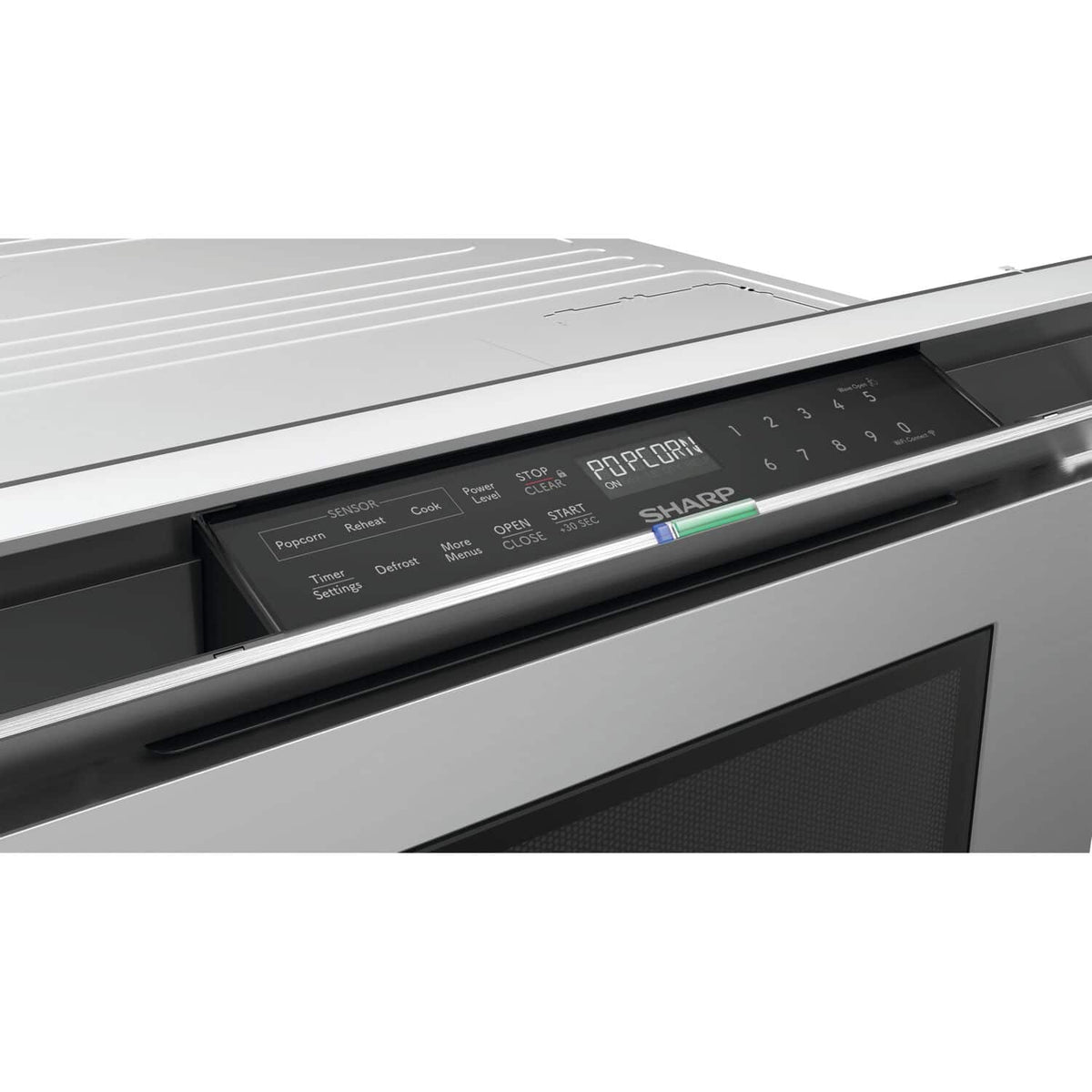 Sharp - 24 In 1.2 CuFt Built-In Smart Microwave Drawer Oven with Sensor Cooking and Easy Wave Open - Stainless Steel