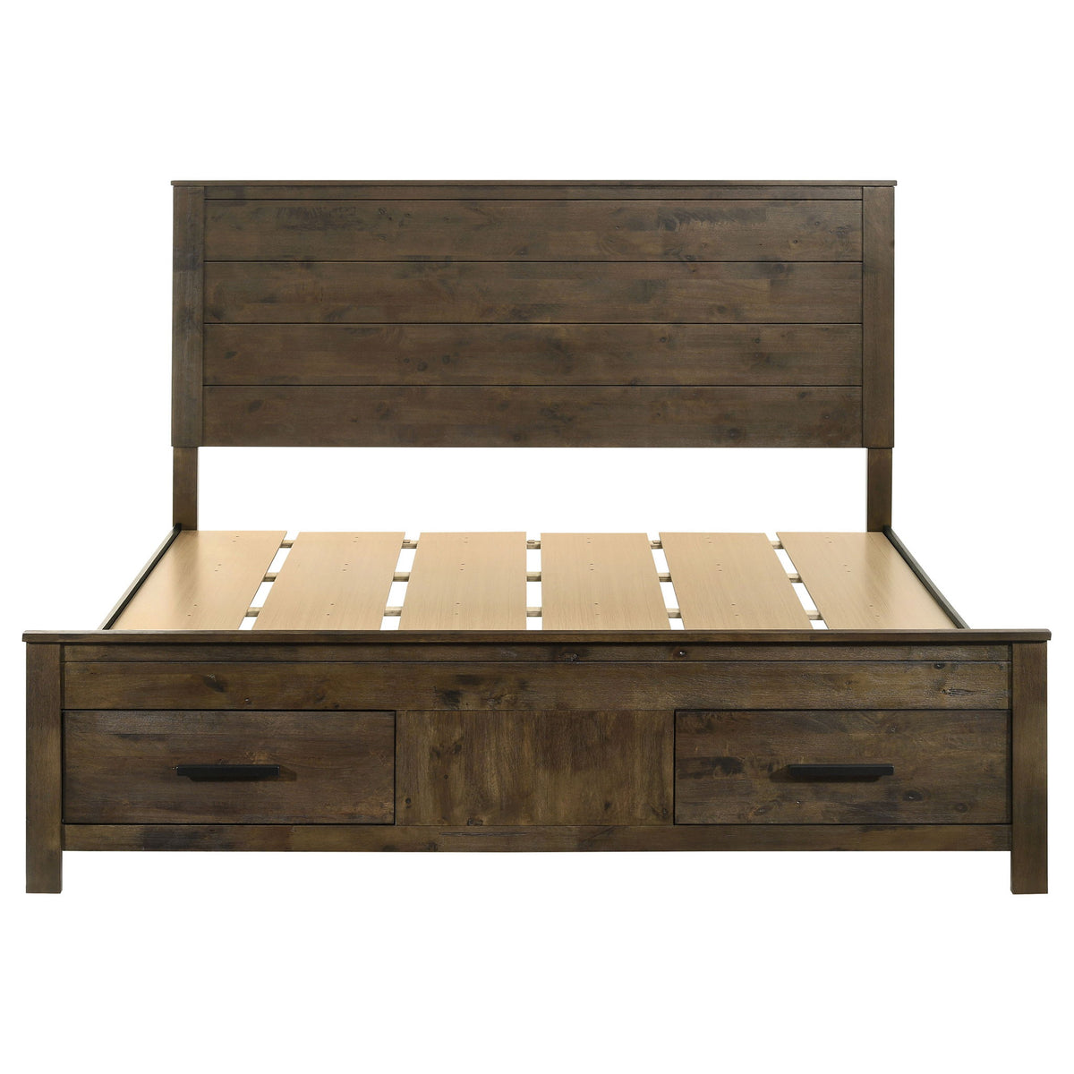 Greely - Cama King Size con Almacenamiento - Marrón