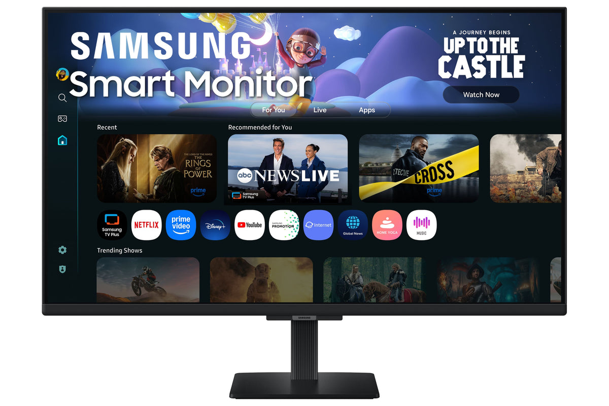 Samsung - 32" M5 (M50F) FHD Smart Monitor with Built-in Speakers - Black