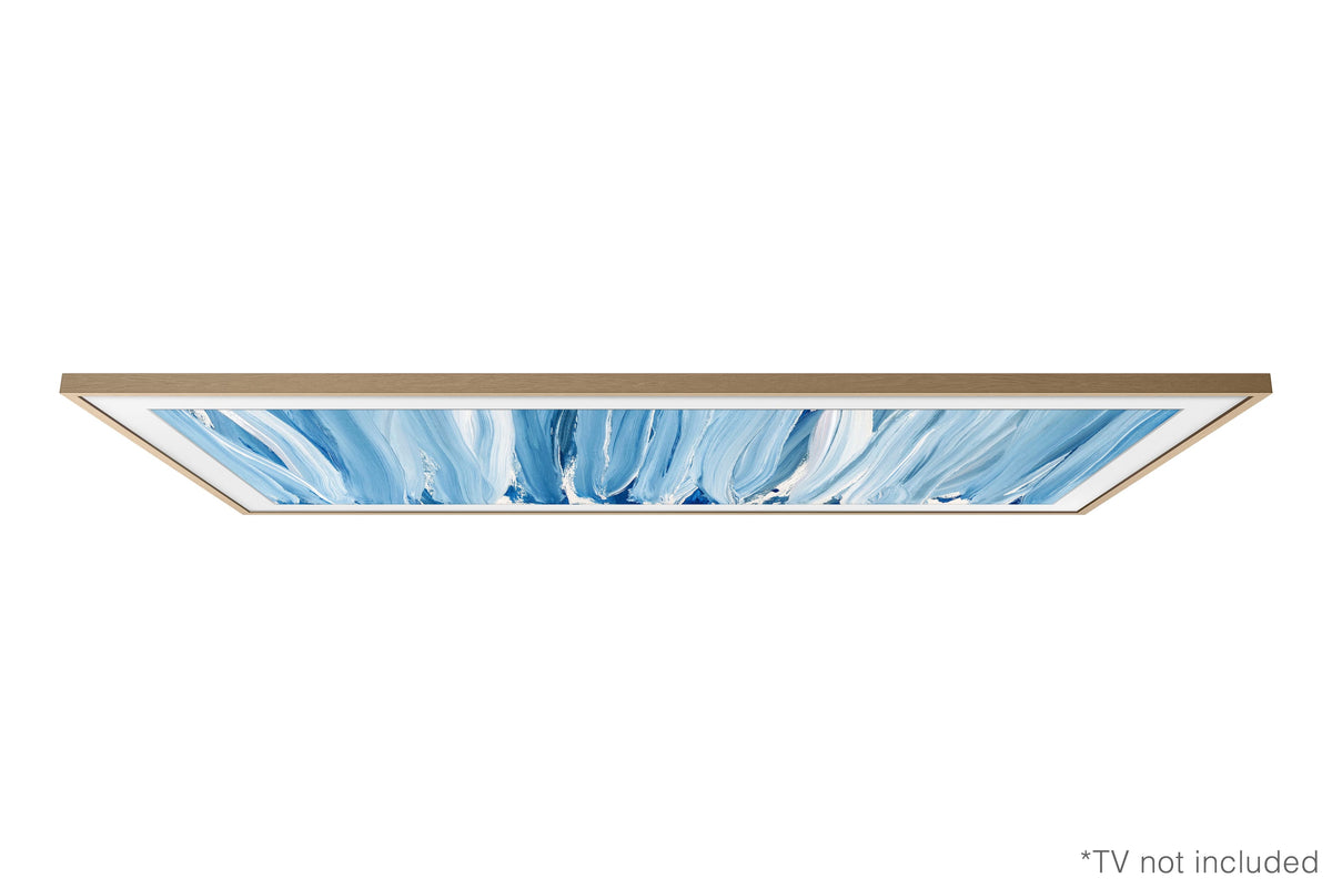Samsung - 32" The Frame Customizable Bezel - Modern - Teak