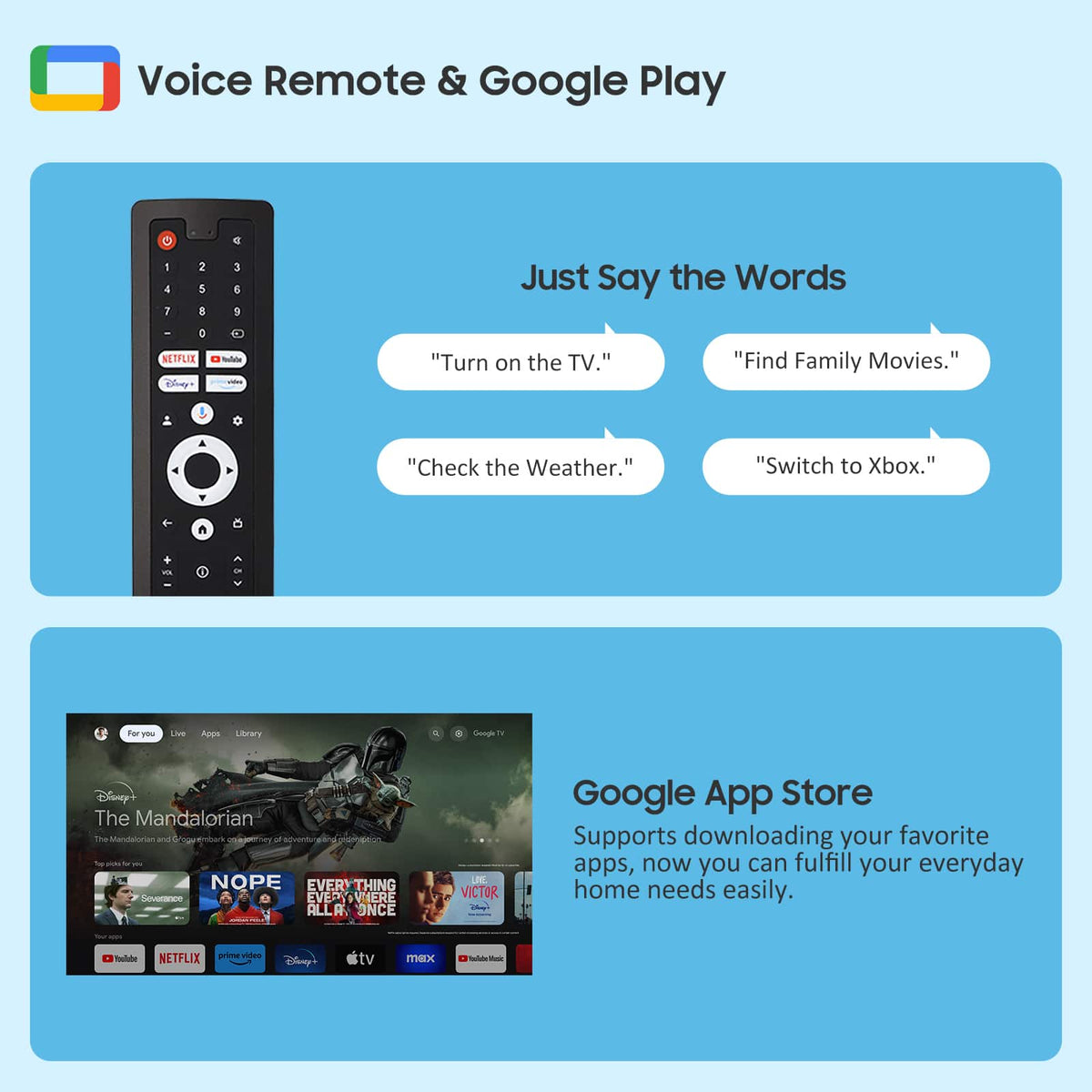 Sylvox - 32" Vehicle Series 12V RV Camper Smart TV 1080P with Google TV, WiFi & Bluetooth, DC/AC Powered Television