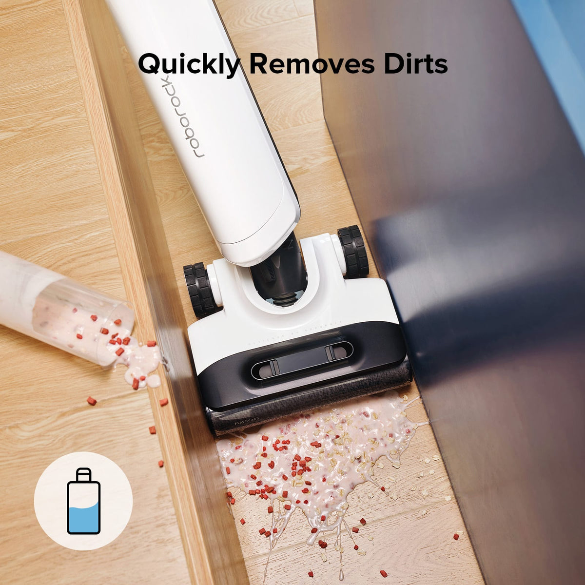 Roborock - Official Multi-Surface Floor Cleaning Solution, Compatible with Robot Vacuum Cleaners with Mopping and Wet/Dry Vacuum - Blue