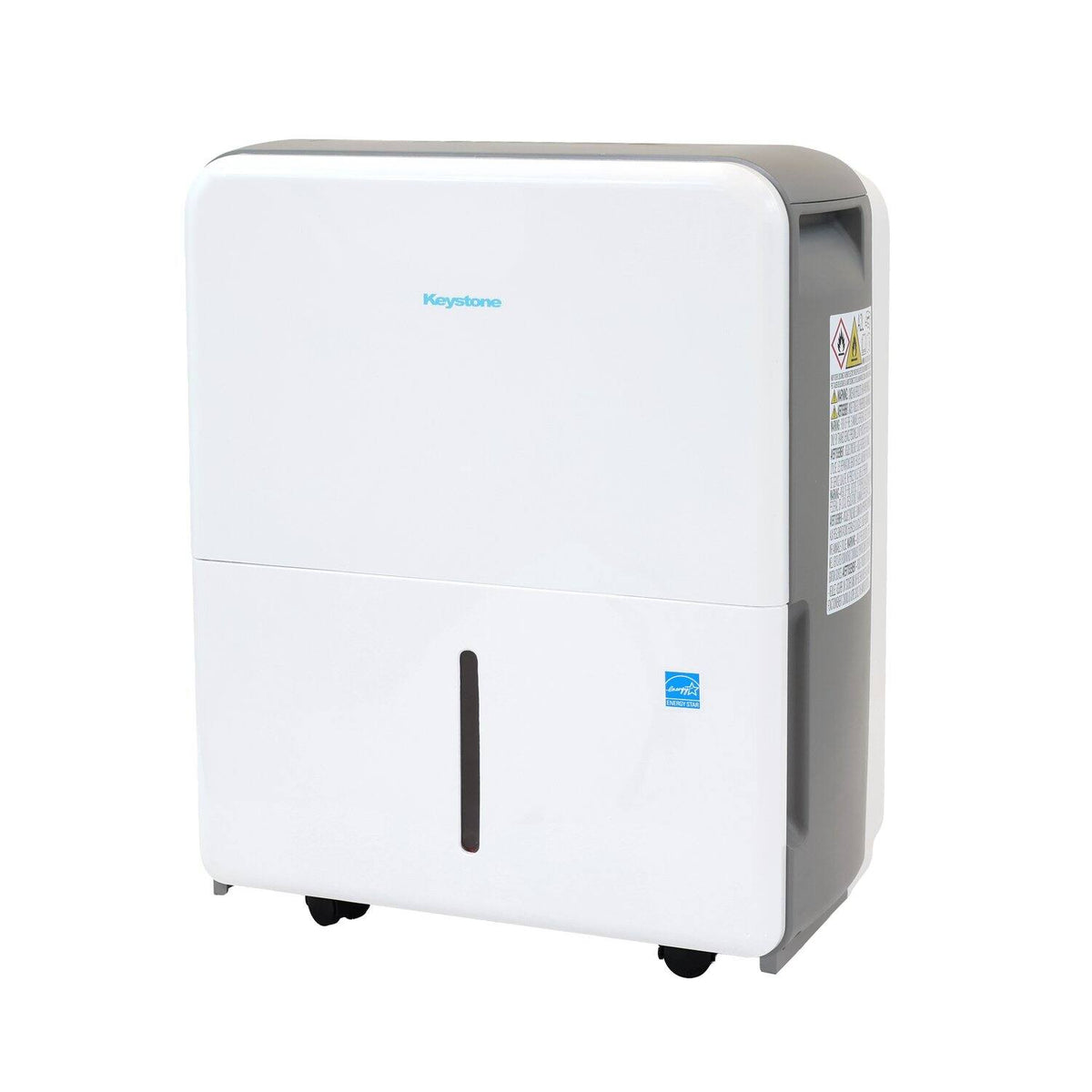 Keystone - 50 Pint 7.2 Quart Dehumidifier with Electronic Controls - White