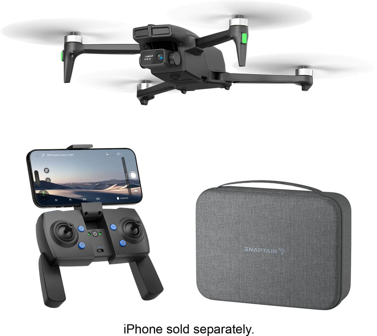 Snaptain - S5C Ultra 1080p Camera Drone with Remote Controller - Gray