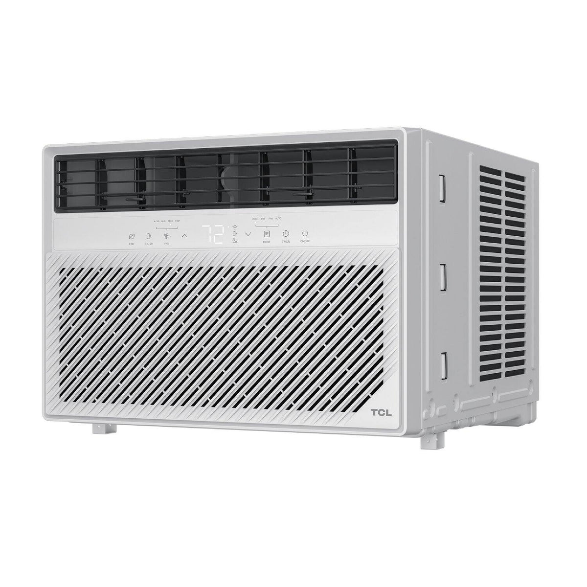 TCL - 550 Sq. Ft. 12,000 BTU Smart Window Air Conditioner, Digital, Remote Included with Remote - White