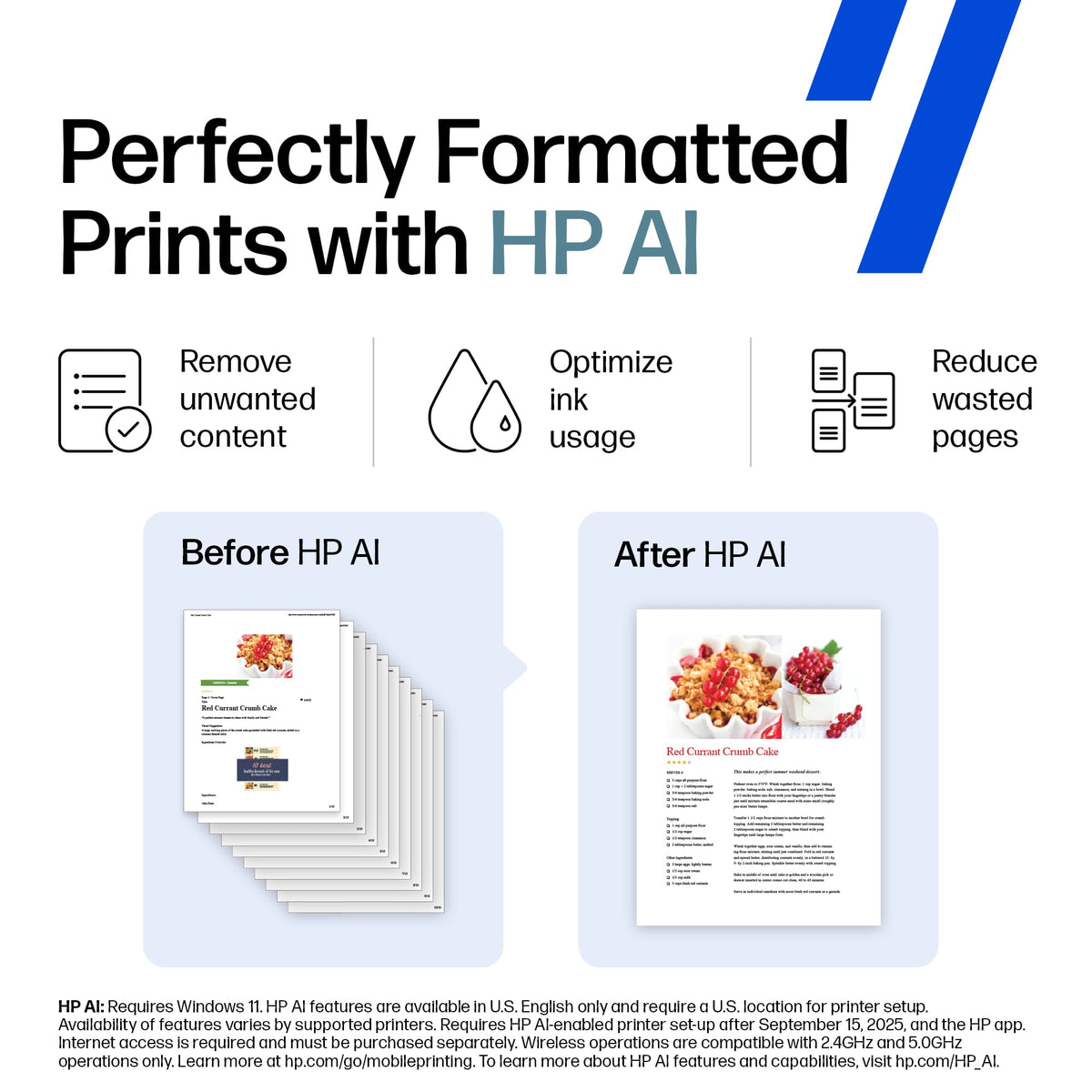 HP - DeskJet 4255e Wireless AI-Enabled All-in-One Inkjet Printer with 3 Months of Instant Ink - White